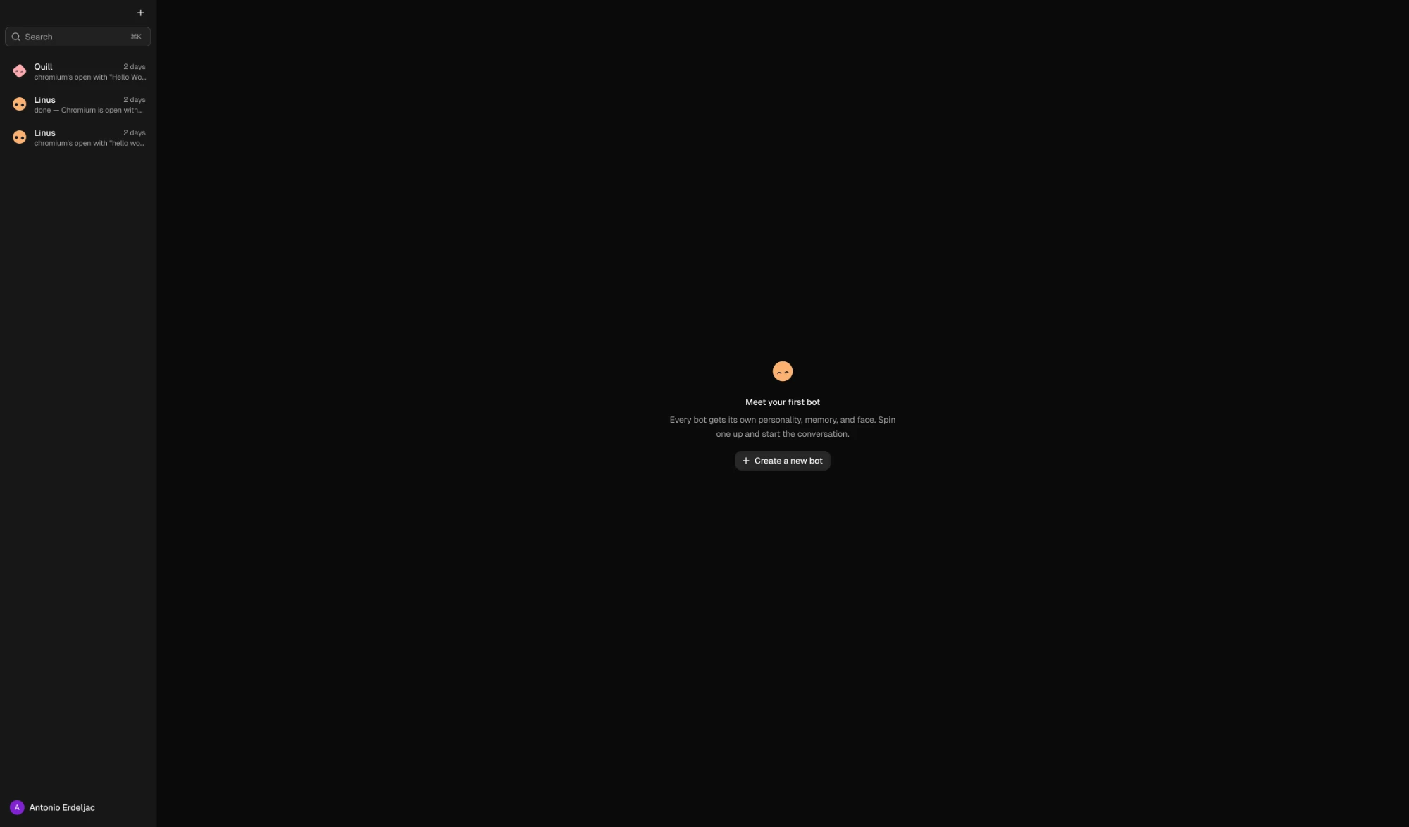 Genie Bot website preview
